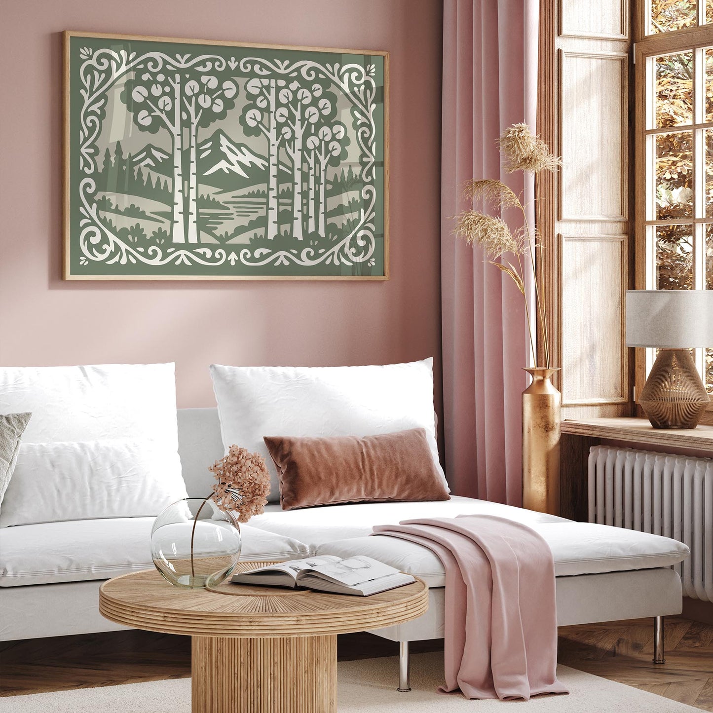 Aspen Mountain Landscape Poster - Horizontal Wall Art