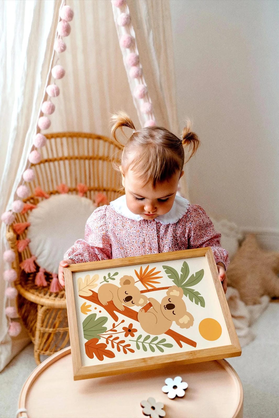Koala Bear Poster – Woodland Kids Room Decor