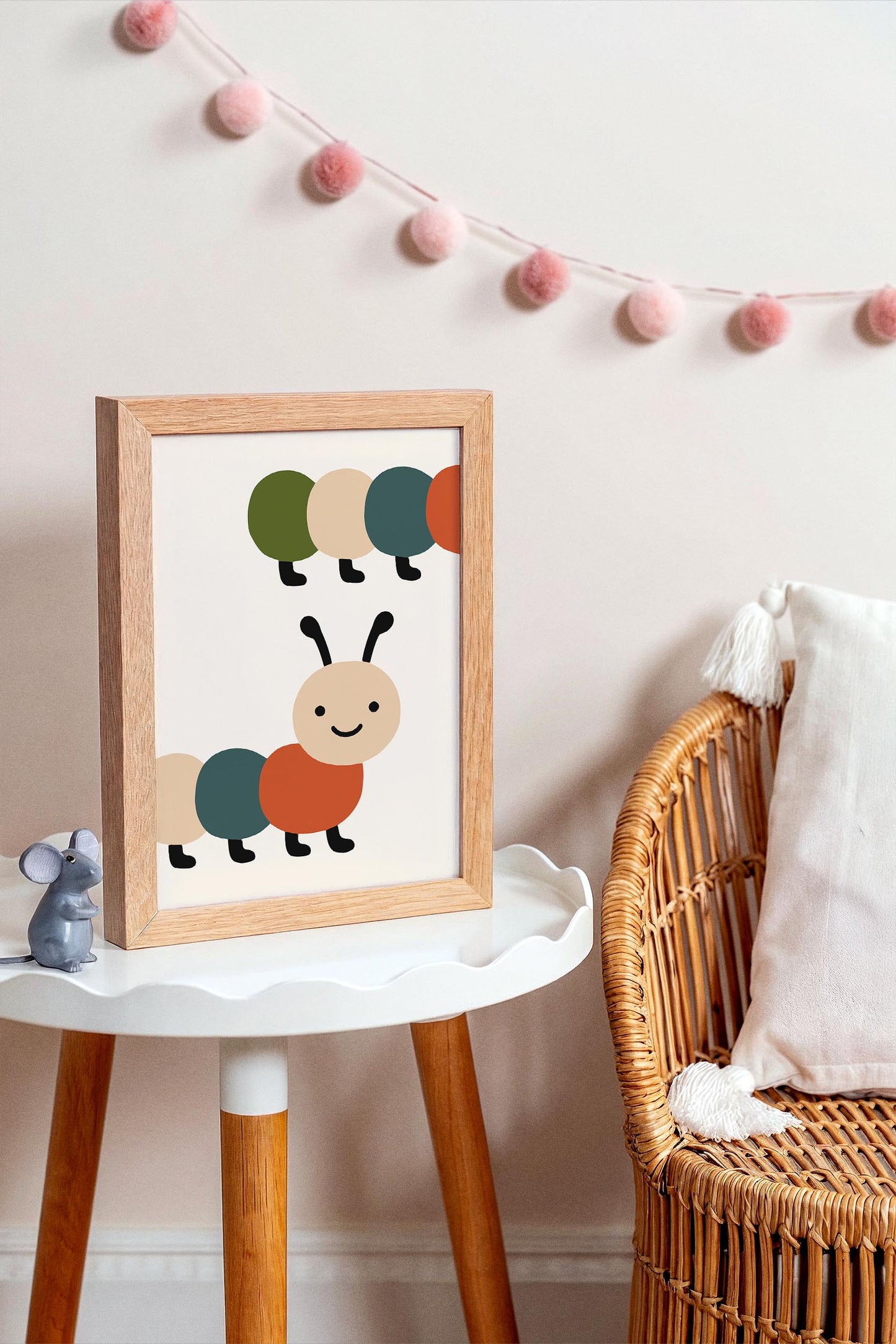 Cute Caterpillar Poster - Nursery Wall Art