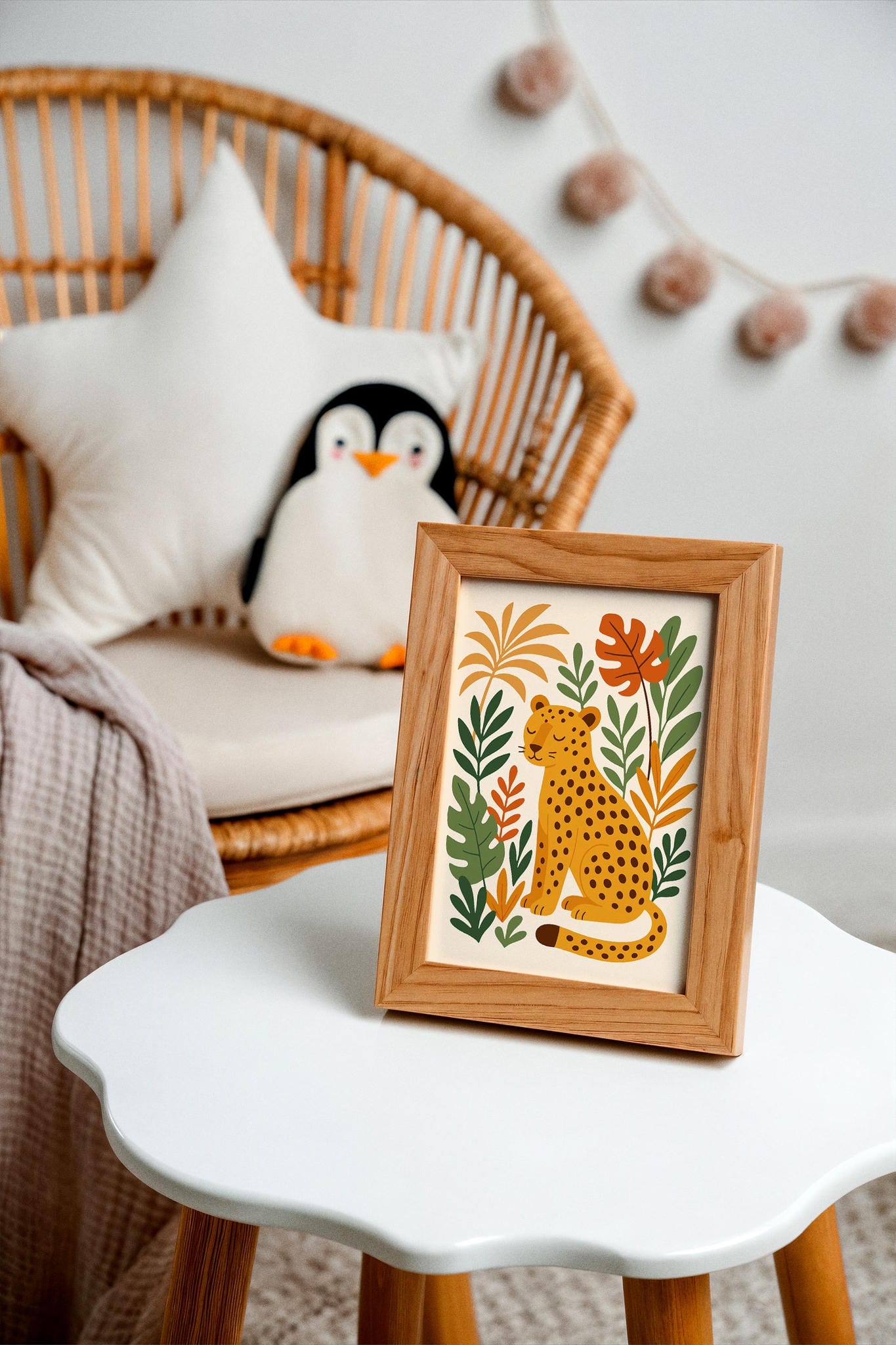 Cheetah Jungle Wall Art – Safari Animal Poster