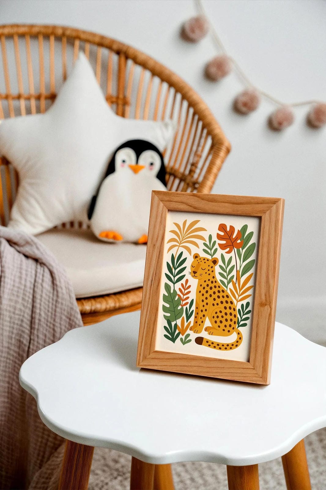 Cheetah Jungle Wall Art – Safari Animal Poster