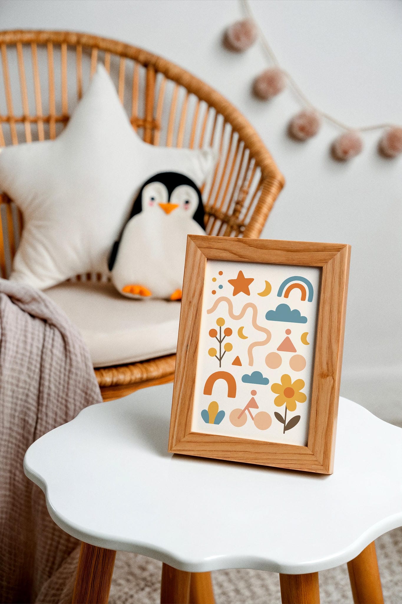 Abstract Kids Room Decor Poster – Playful & Modern Wall Art