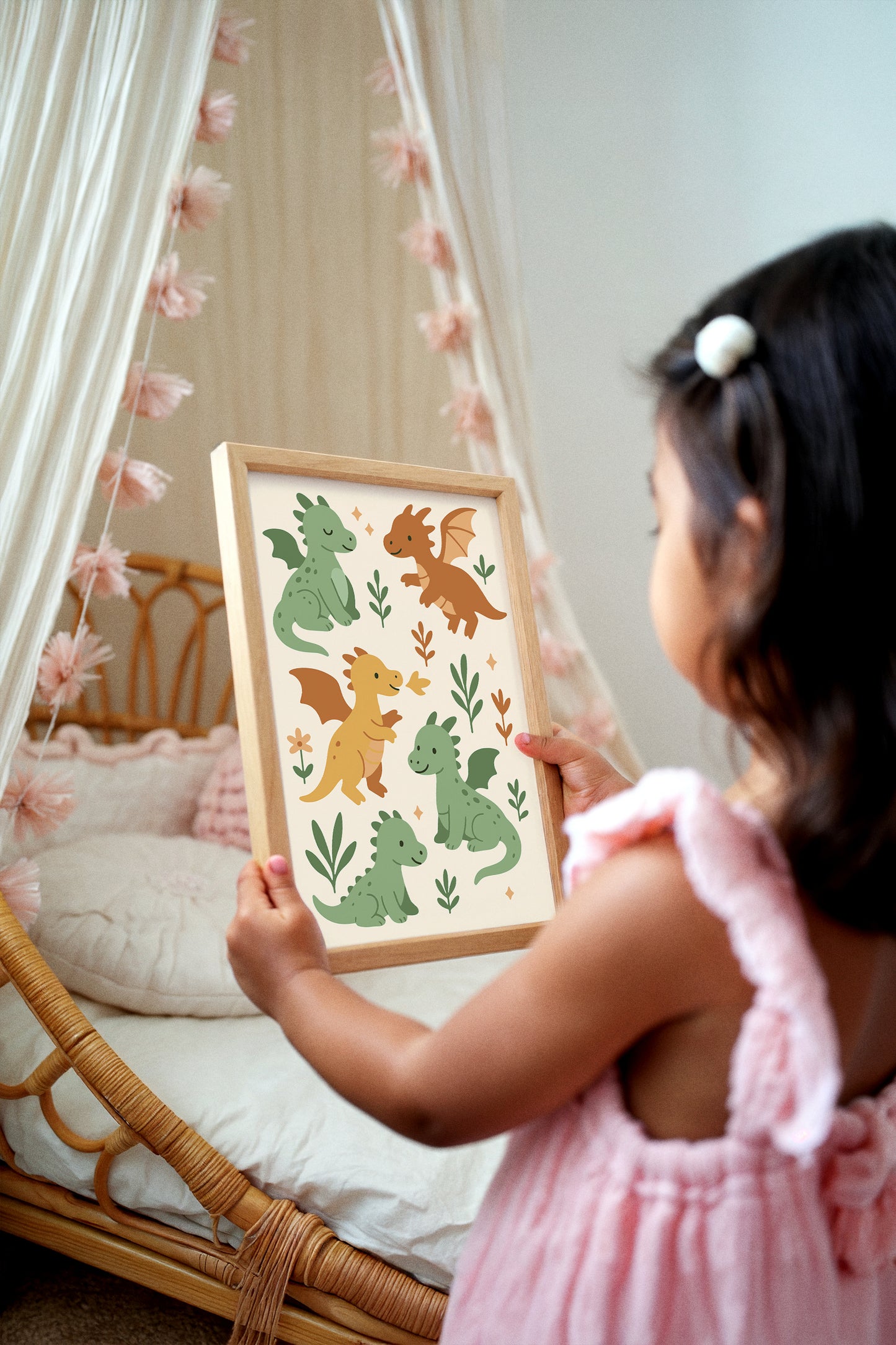 Fairy Tale Dragons Wall Art – Fantasy Kids Room Decor