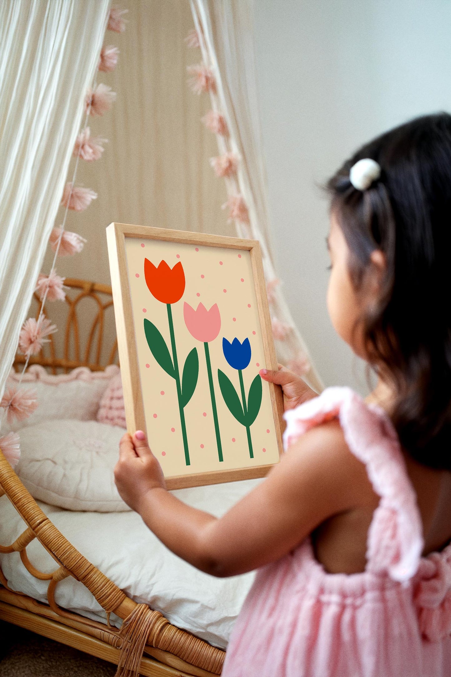 Minimalist Tulips Print - Floral Wall Art