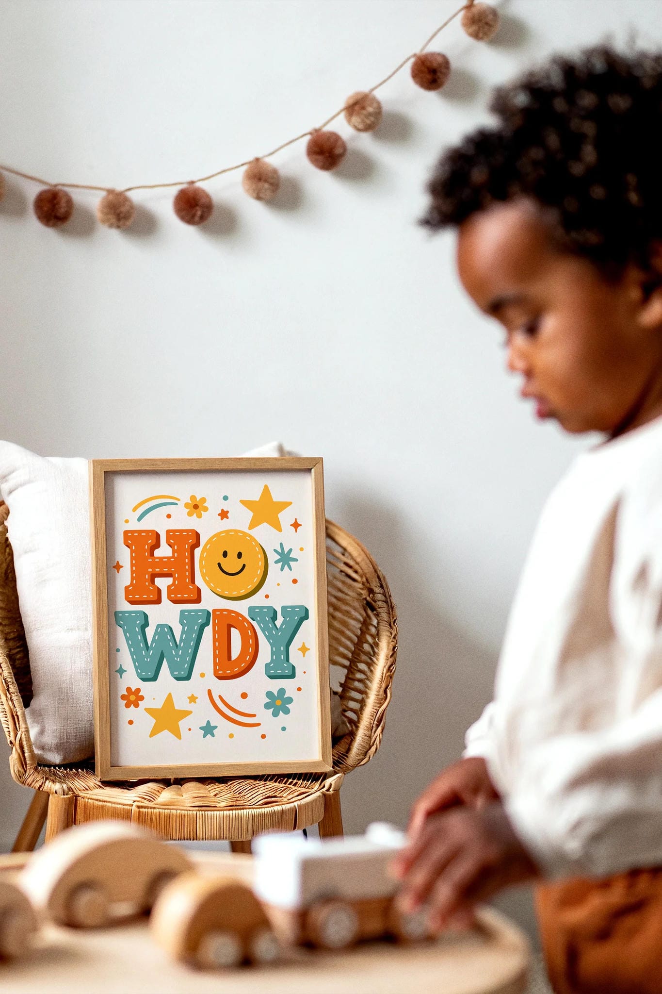 Howdy Poster – Western Nursery Print