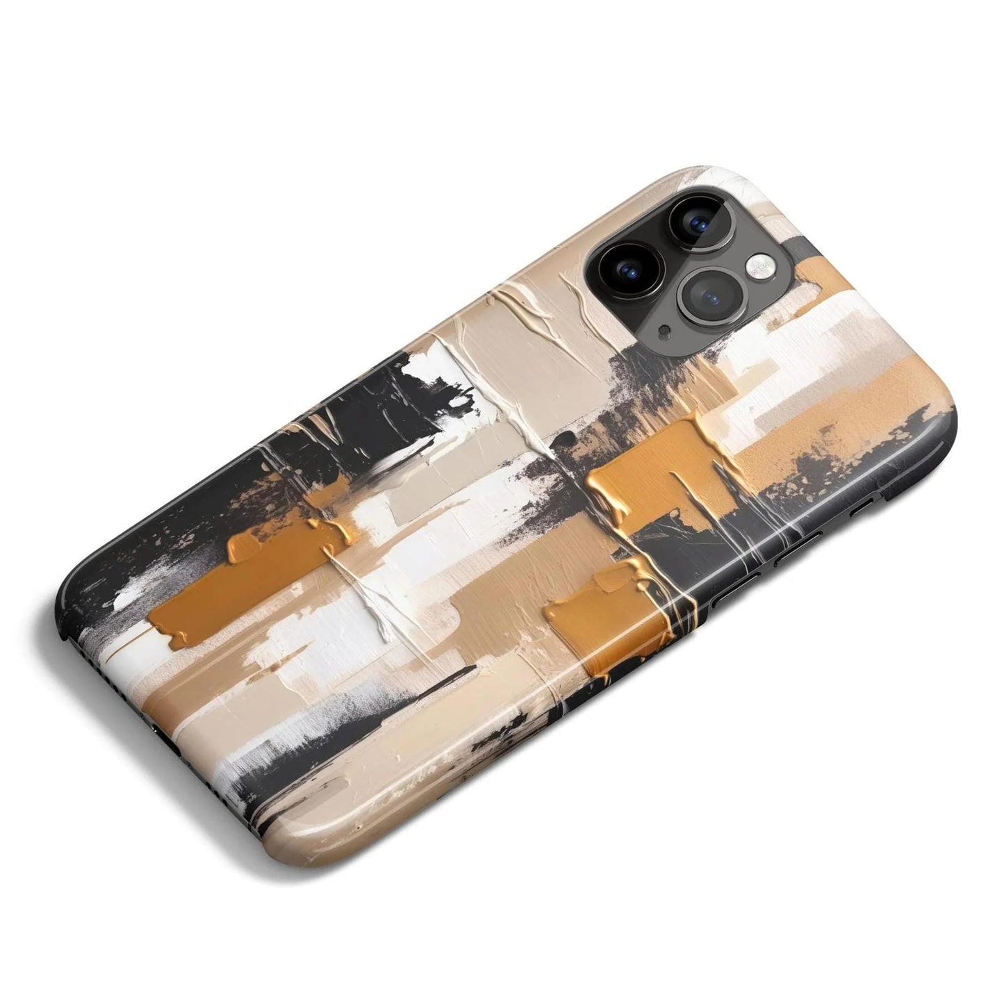 Interplay of Shadows Beige iPhone Case