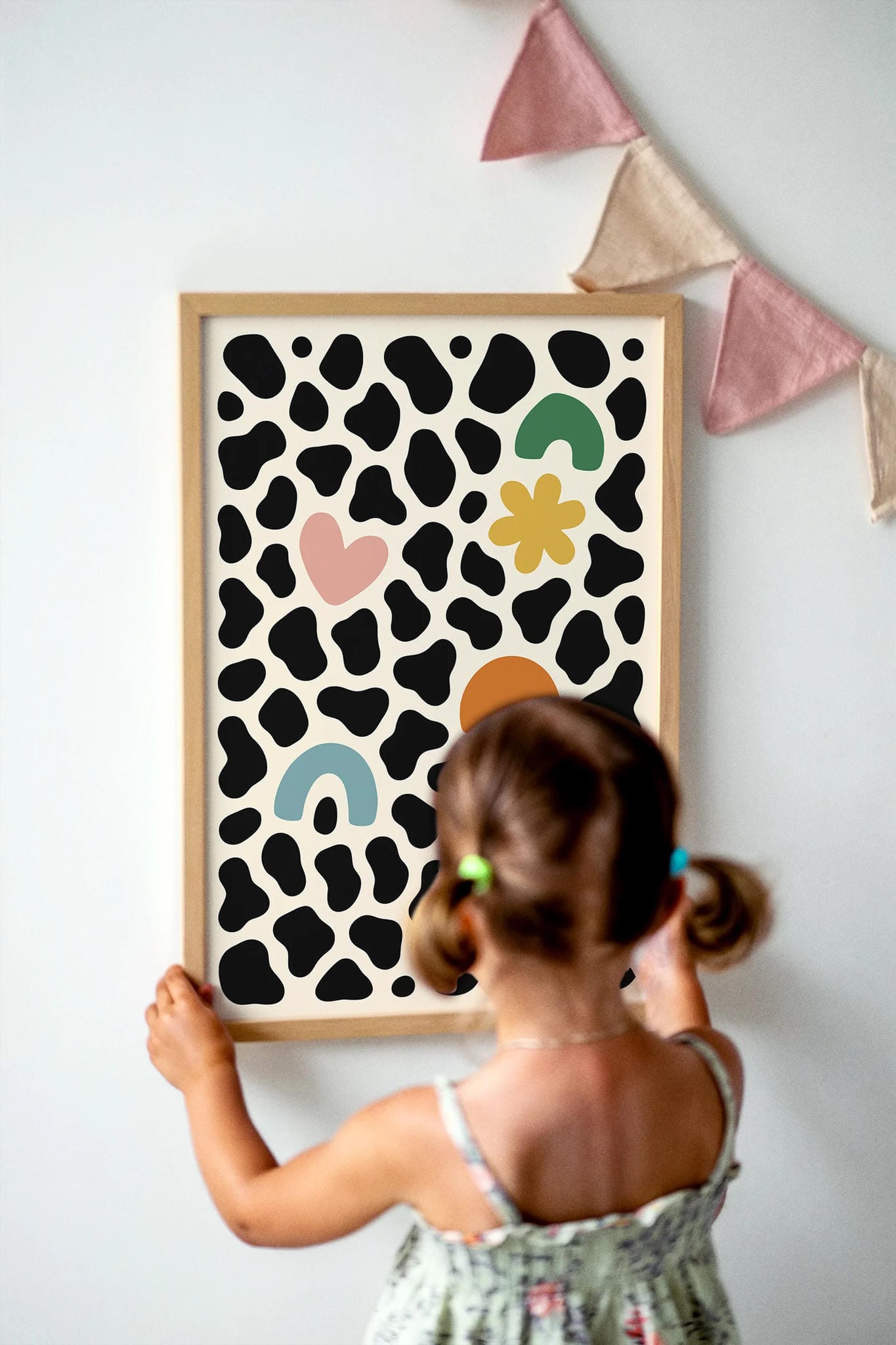 Modern Abstract Wall Art for Kids' Room