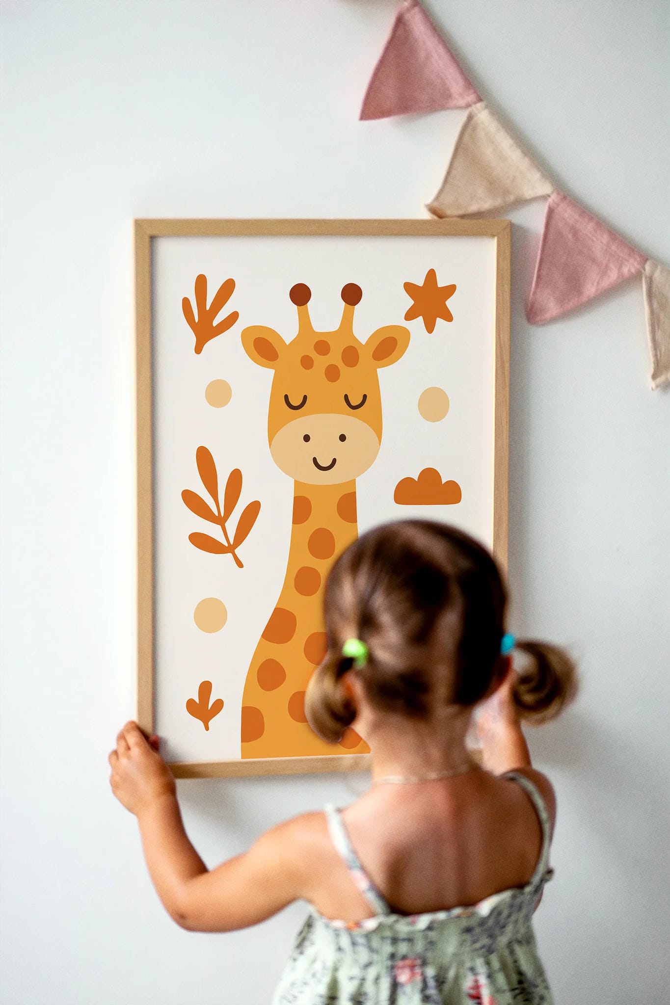 Cute Safari Giraffe Print – Tropical Jungle Wall Decor