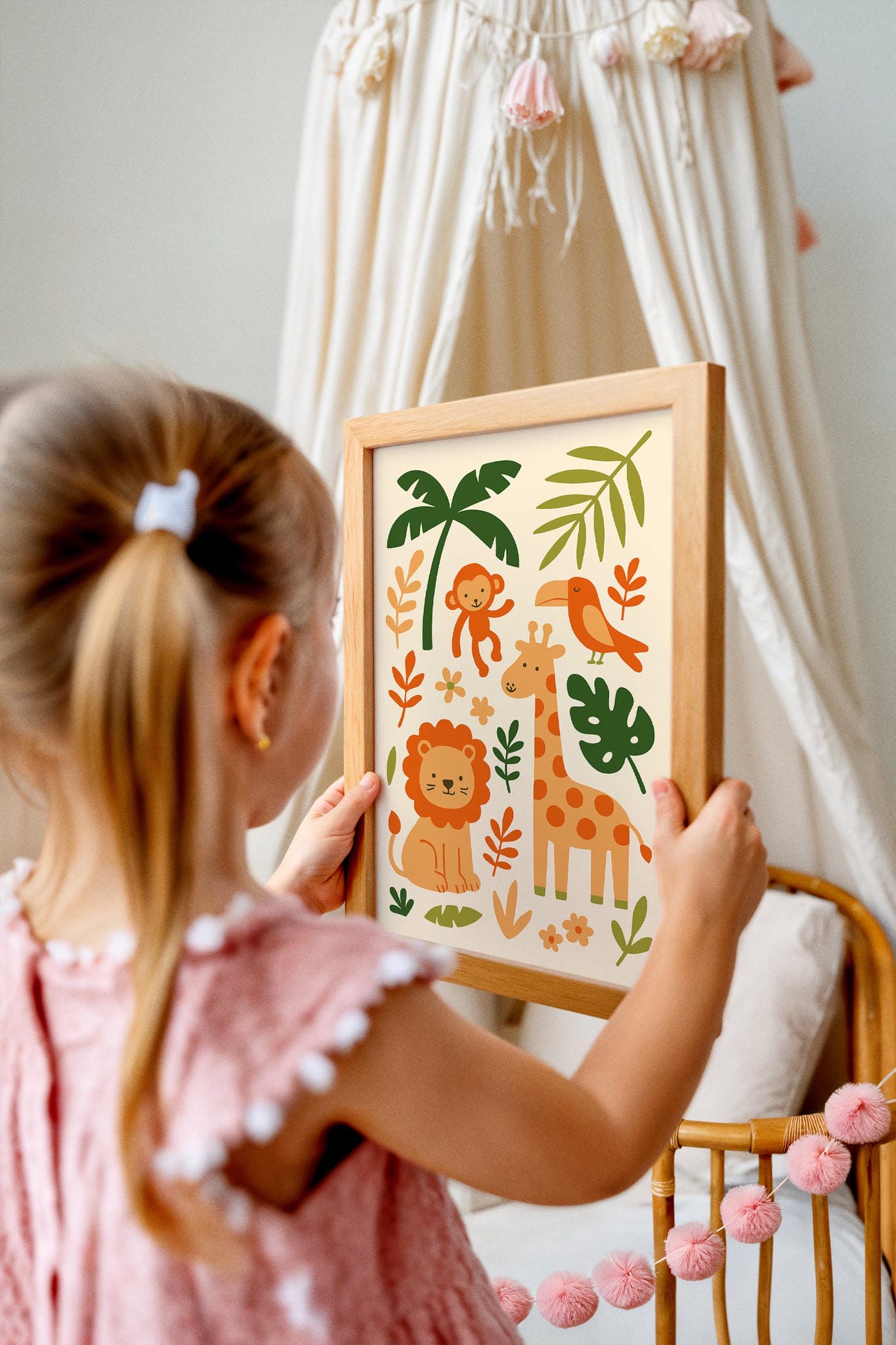 Jungle Animals Art Print – Tropical Nature Poster