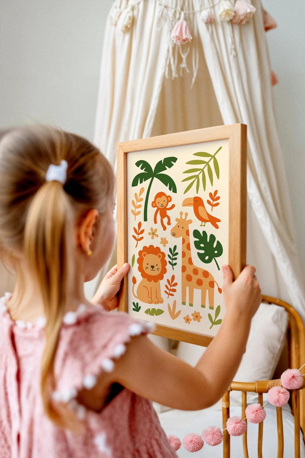 Jungle Animals Art Print – Tropical Nature Poster