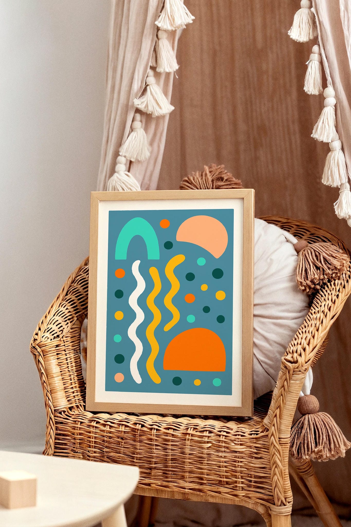 Colorful Kids Room Decor - Abstract Print