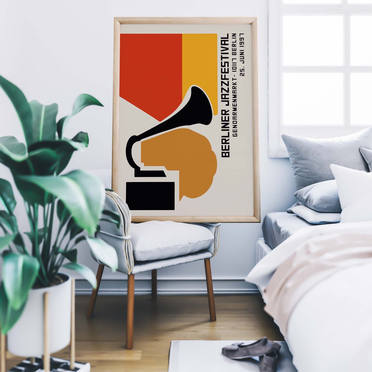 Berlin Jazz Festival Gramophone Poster