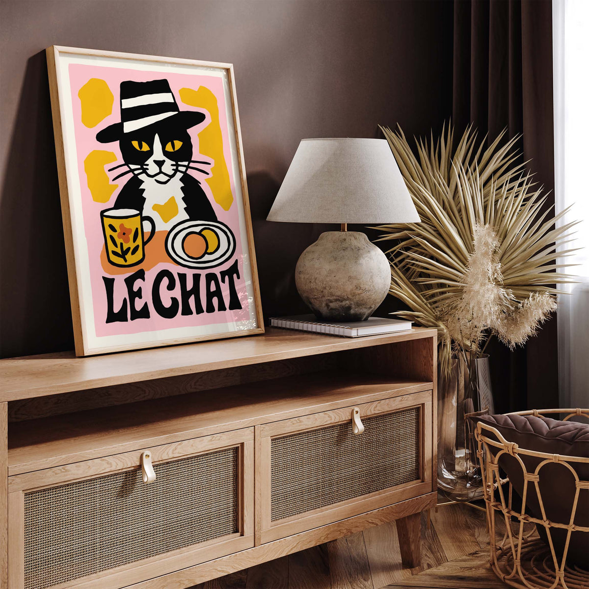 Le Chat Cat Wall Art
