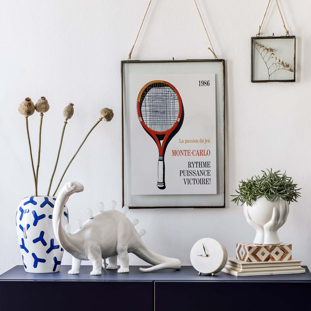 Monte Carlo Tennis Racquet Poster