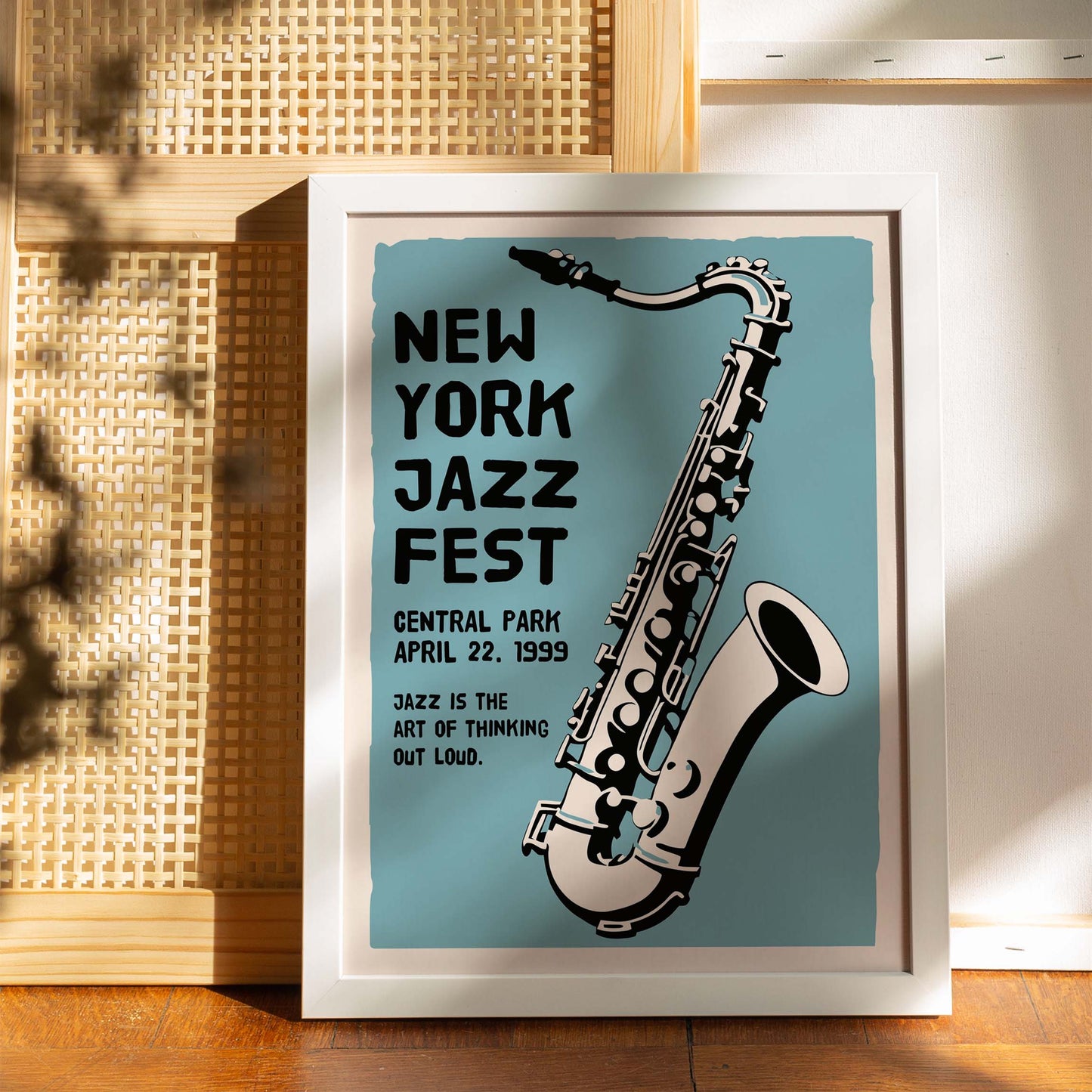 New York Jazz Fest Saxophone Poster