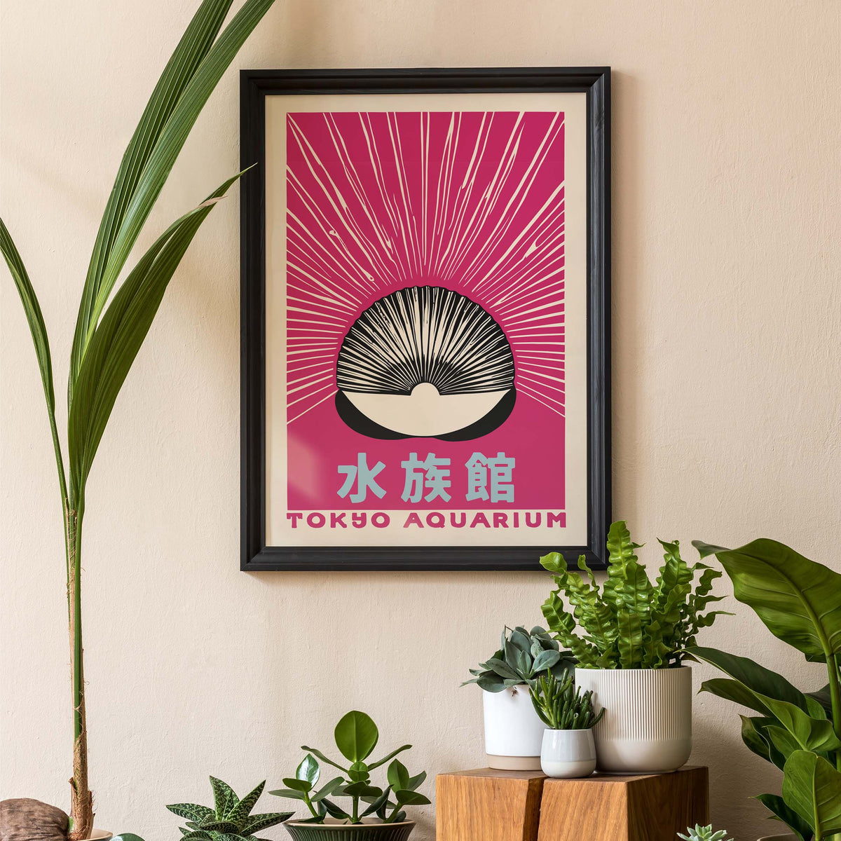 Tokyo Aquarium Pink Shell Japan Poster