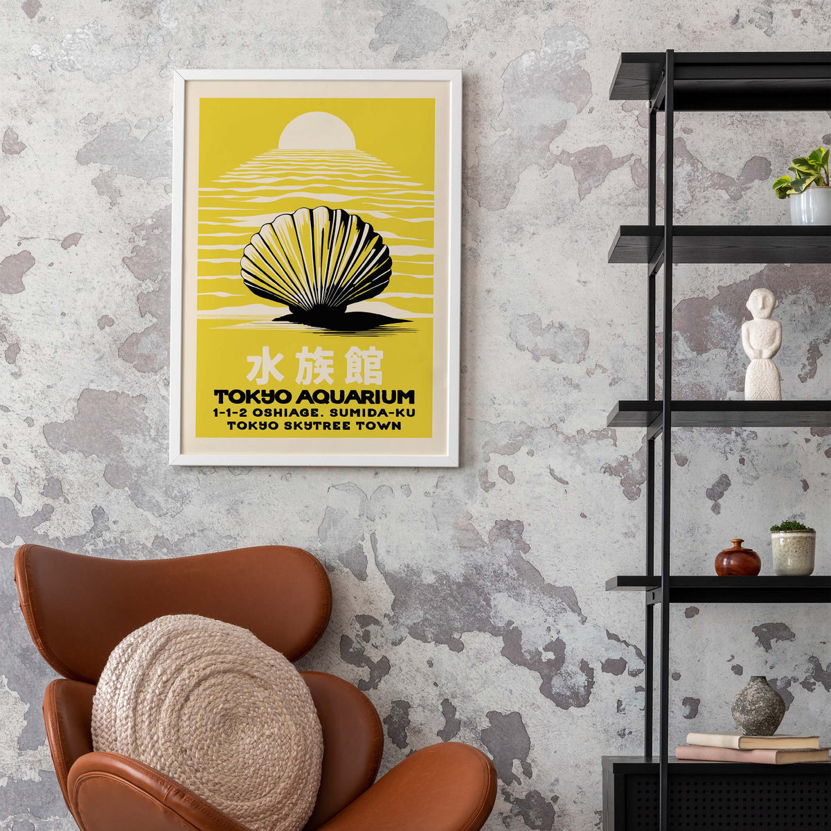 Tokyo Aquarium Seashell Japanese Wall Art