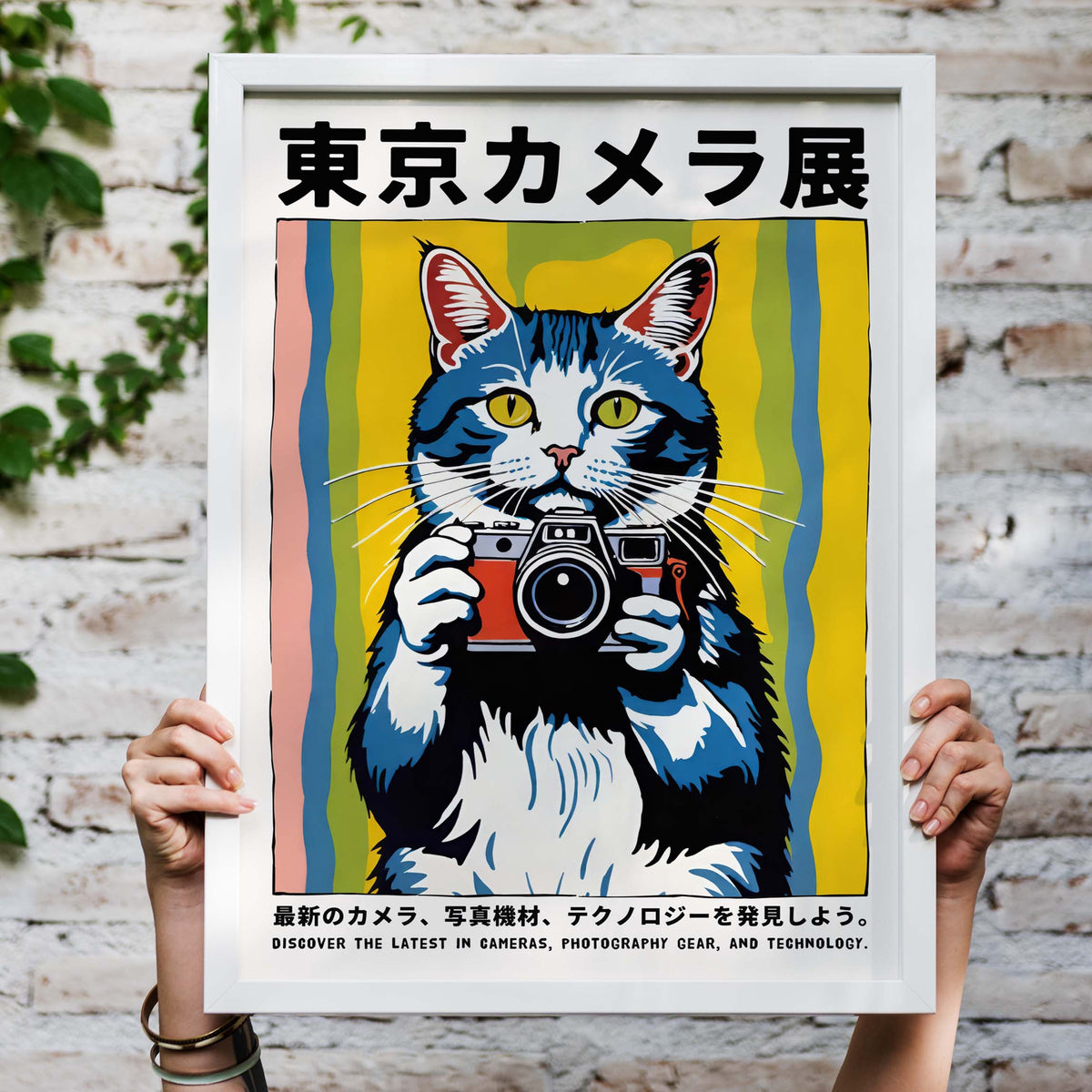 Tokyo Camera Cat Poster