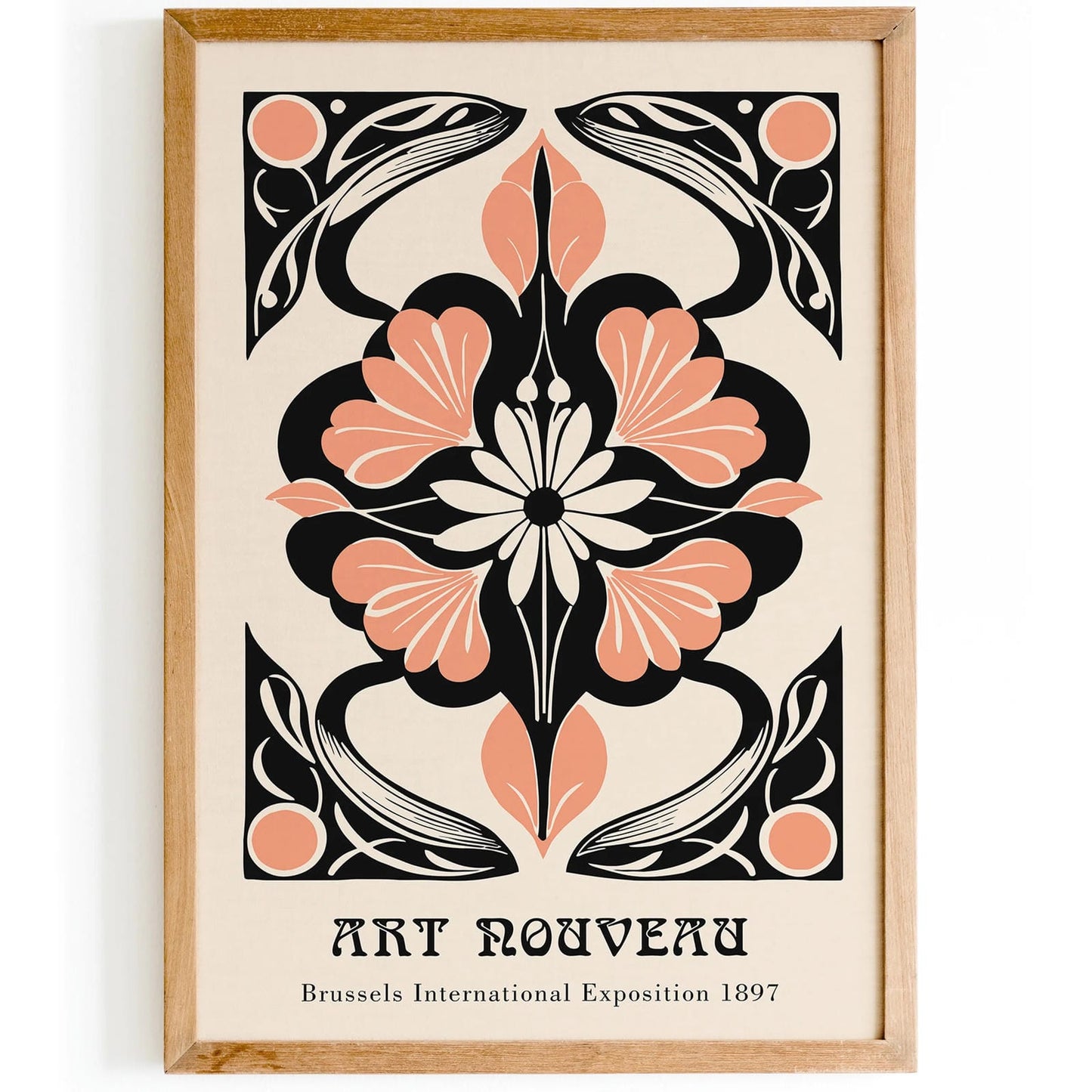 Art Nouveau Botanical Exhibition Poster