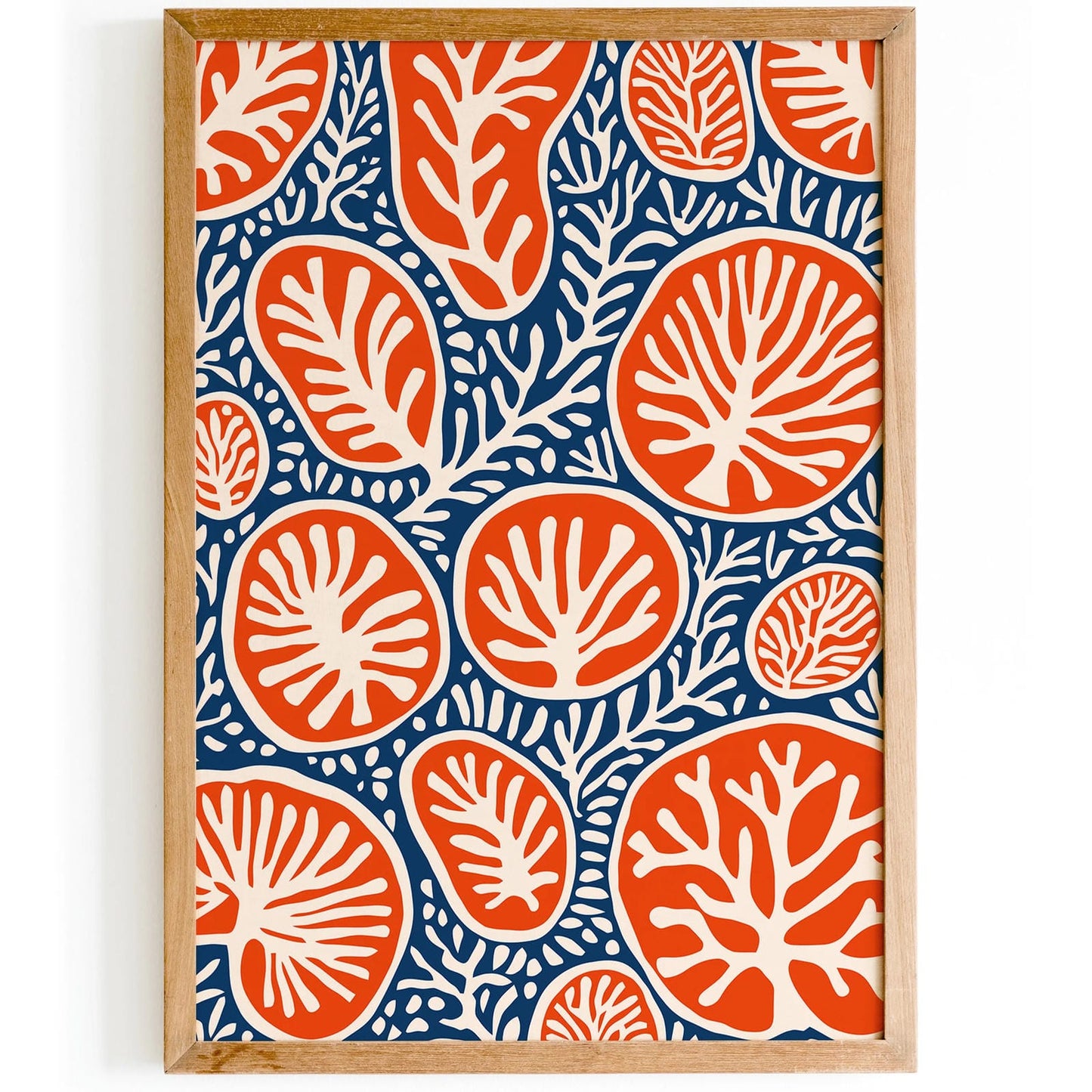 Coral Reefs Floral Boho Wall Art