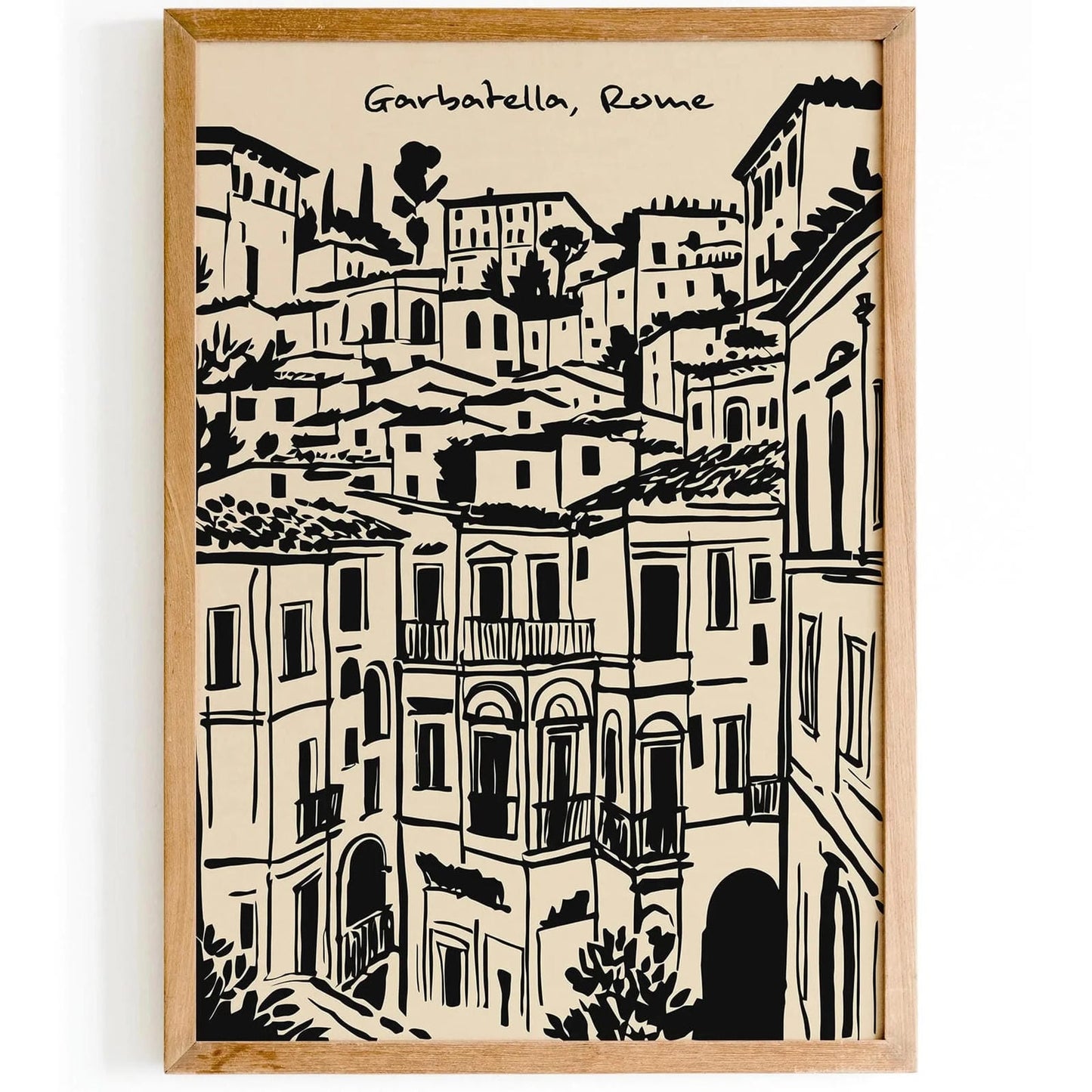 Garbatella Rome Poster 2025