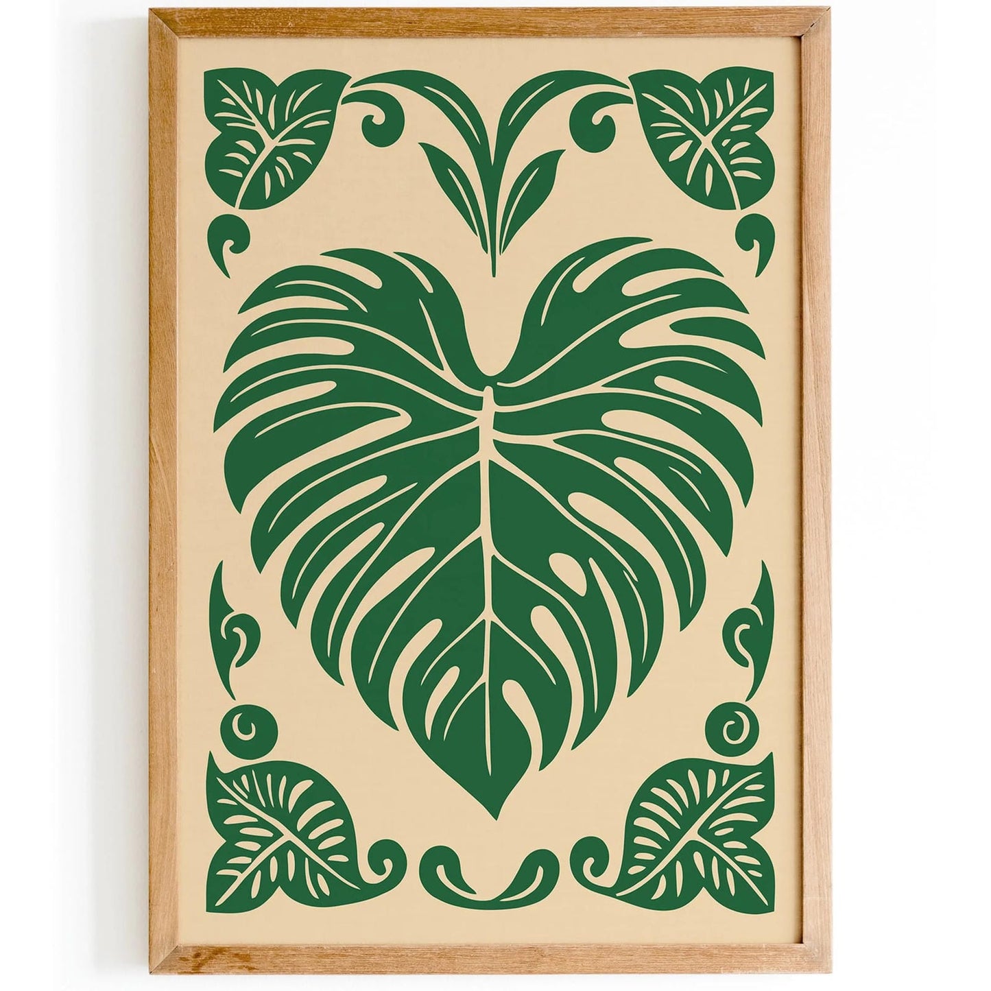 Monstera Love Green Poster