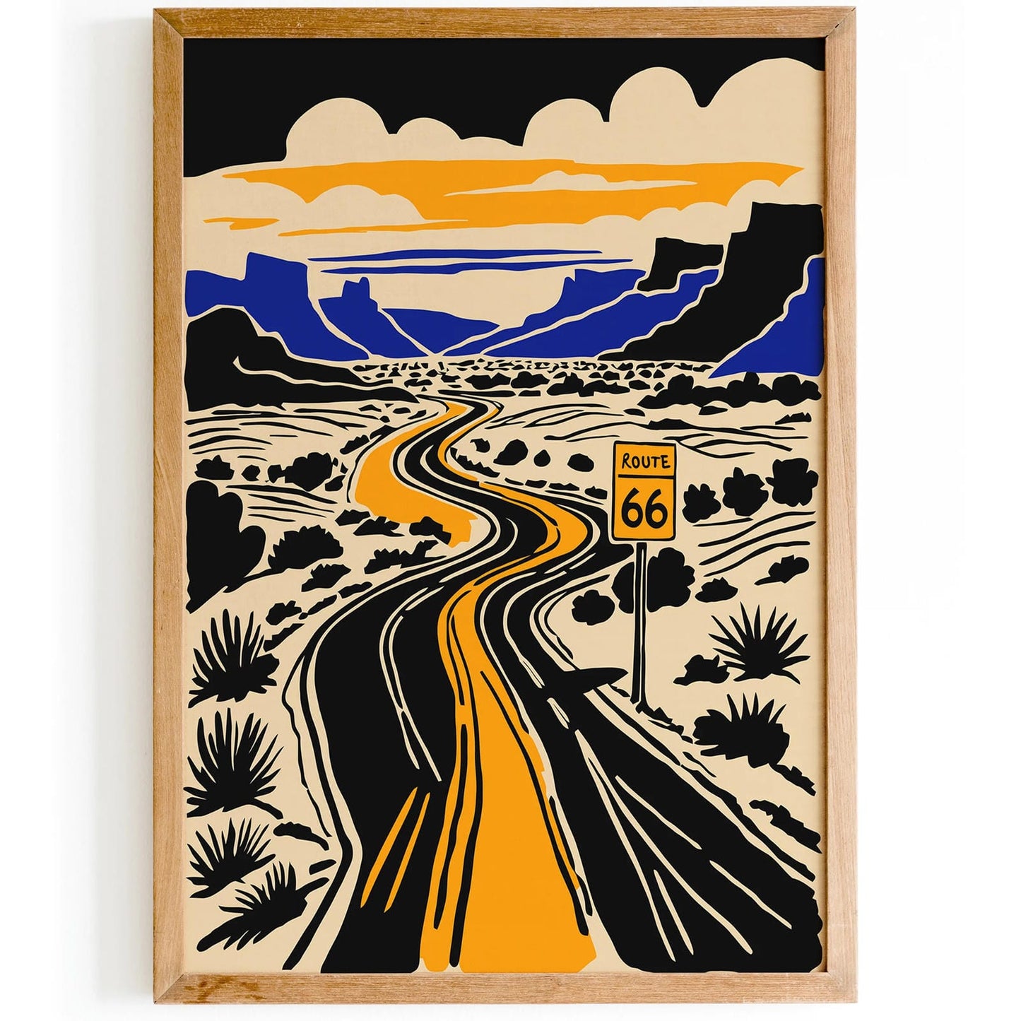 Route 66 USA Travel Art Print