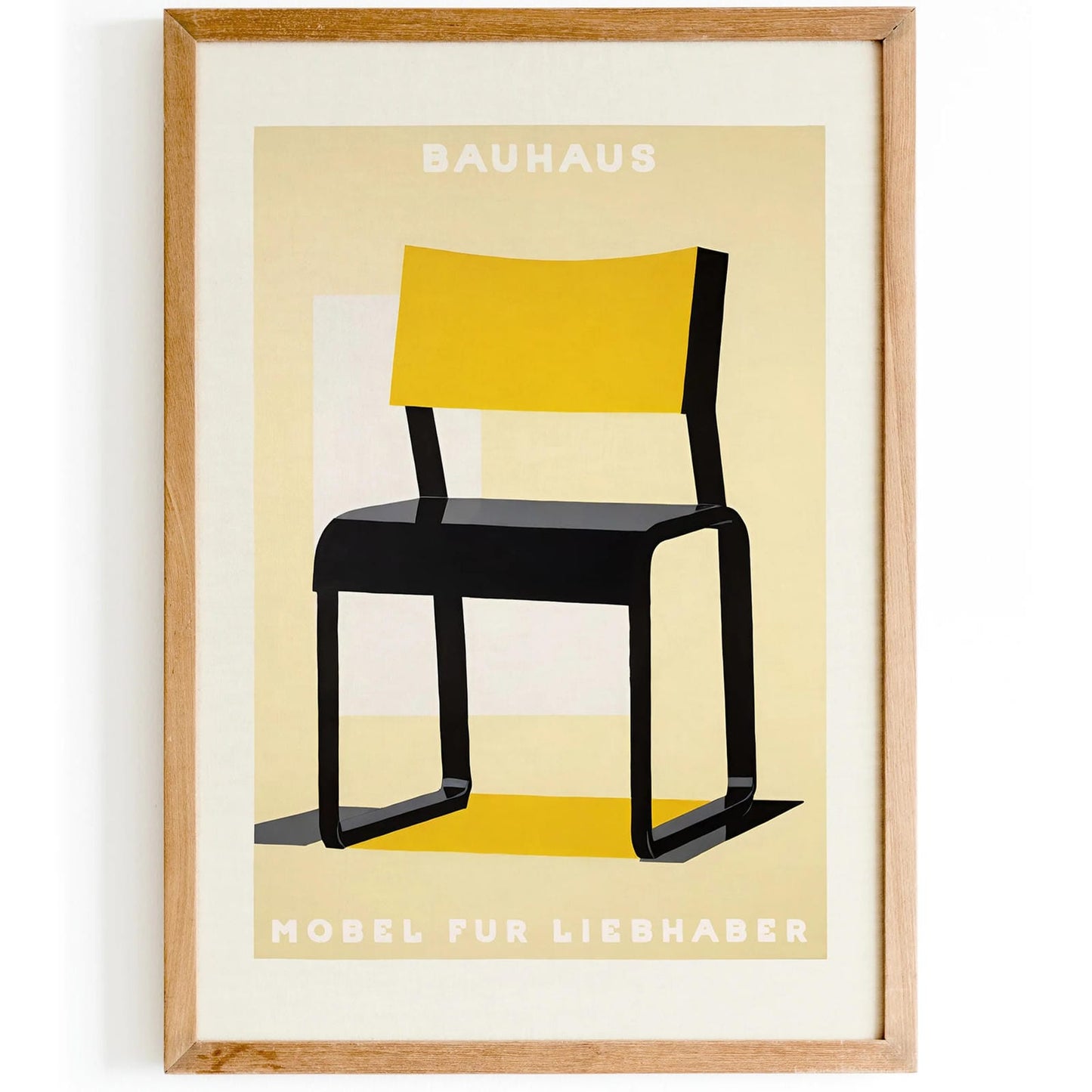 Bauhaus Yellow Chair Art Print