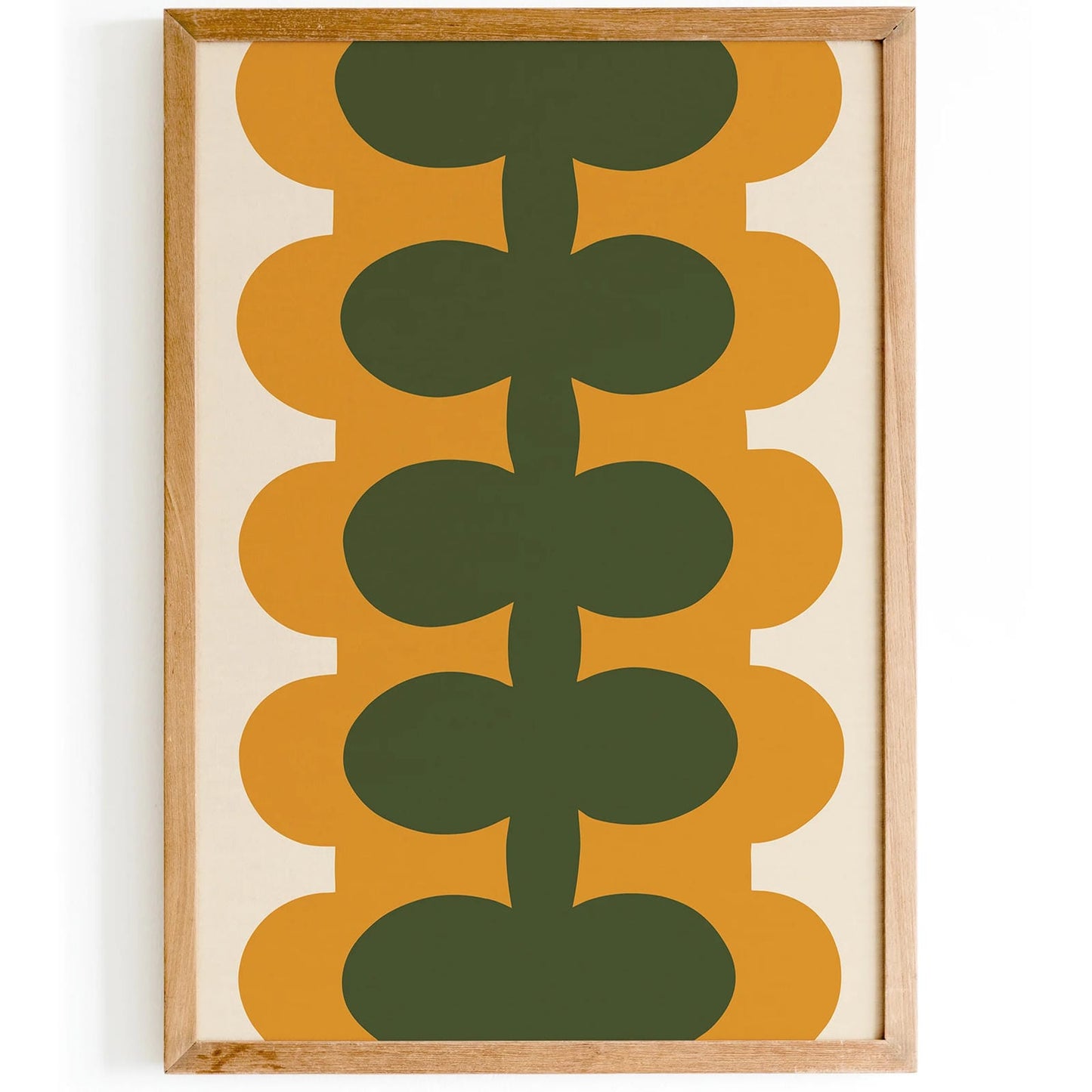 Retro 60s Abstract Shapes Poster