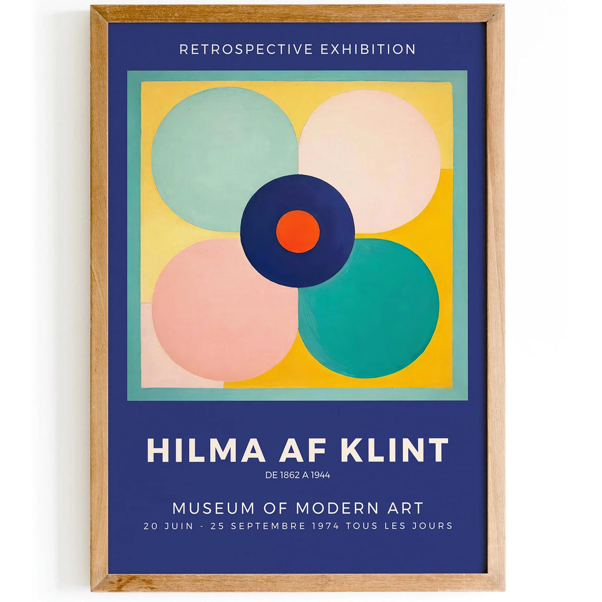 Homage to Hilma af Klint Blue Abstract Print