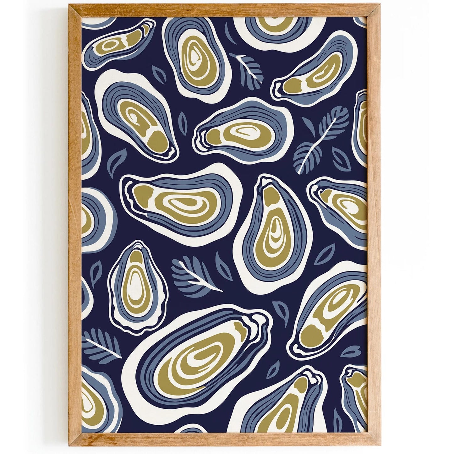 Oysters Pattern Food Art Print