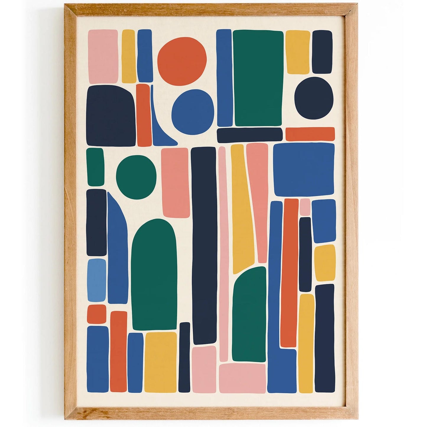Abstract Mid Century Art Print 2025