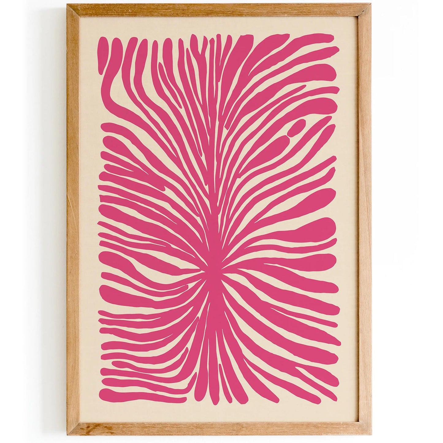 Pink Organic Shape Art Print 2024