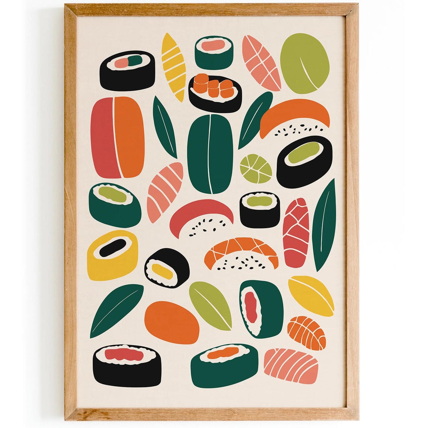 Colorful Sushi Japanese Wall Art
