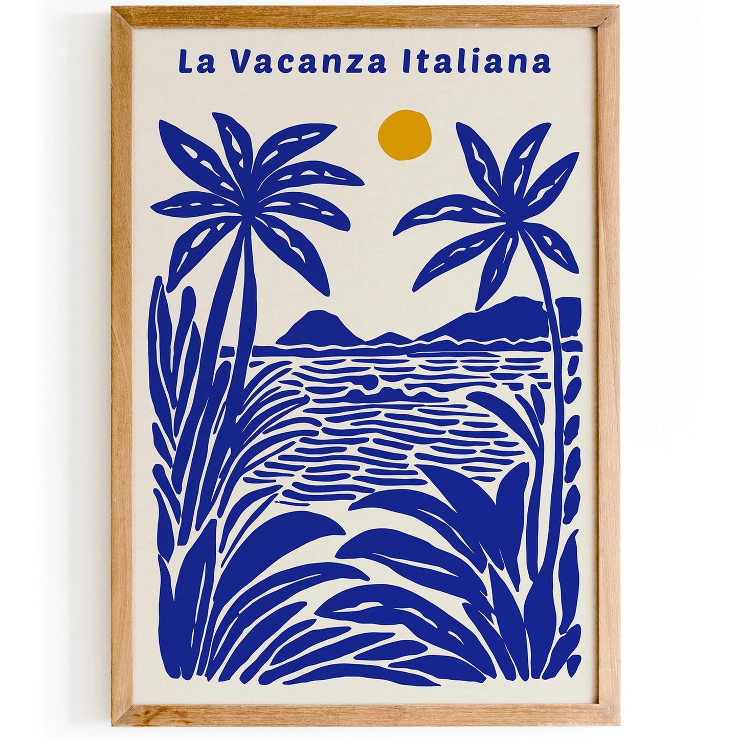 La Vacanza Italiana Blue Poster