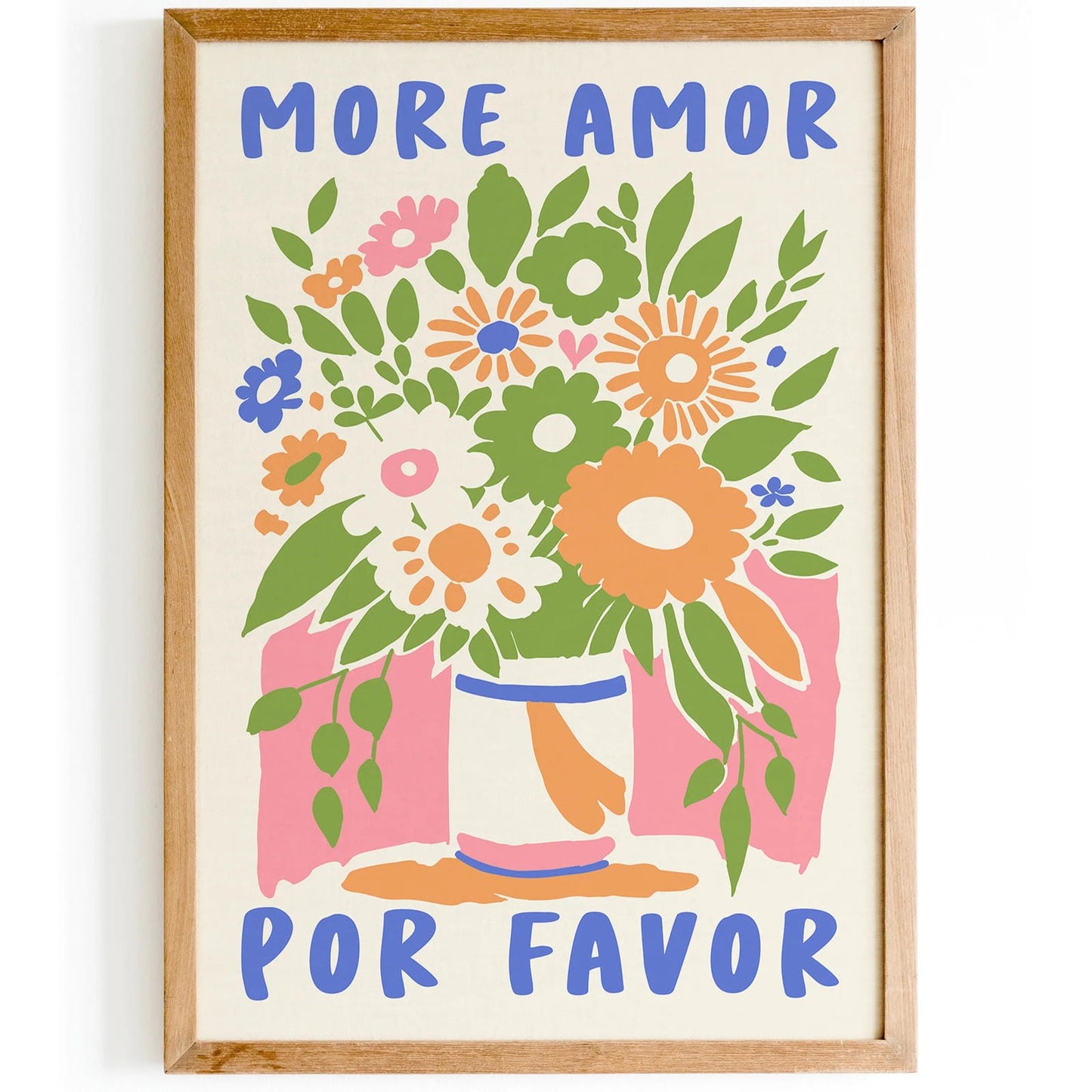 More Amor Por Favor Floral Poster 2025