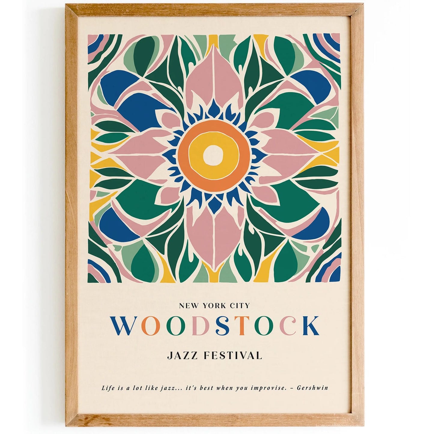 Woodstock, NYC Music Poster