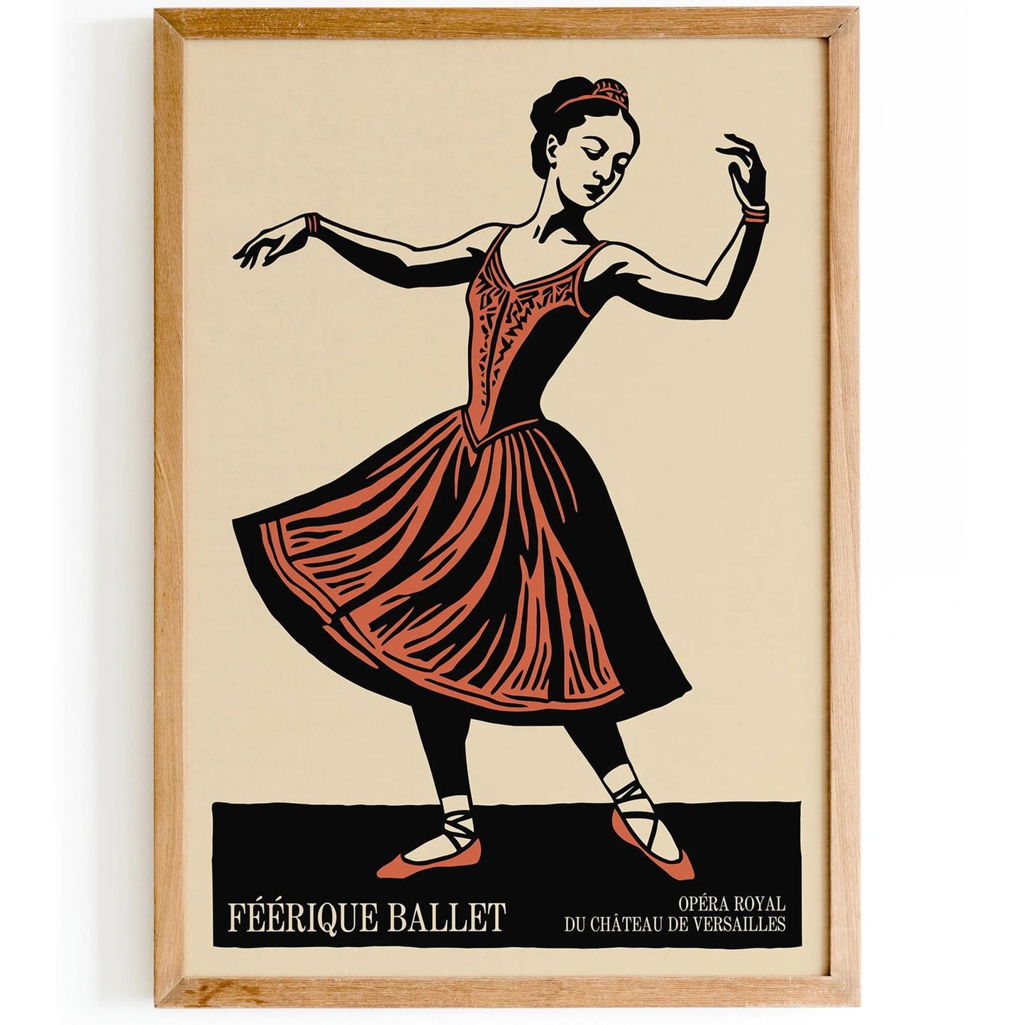 French Ballet Vintage Poster Print