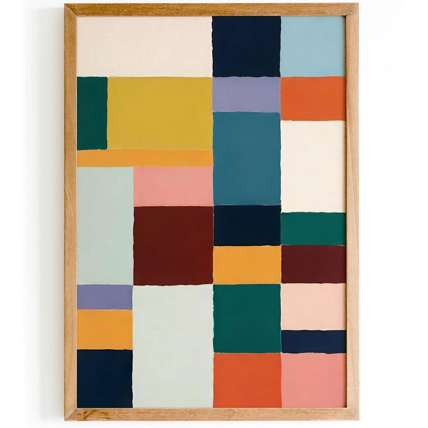 Klee Inspired Colorblocks Print