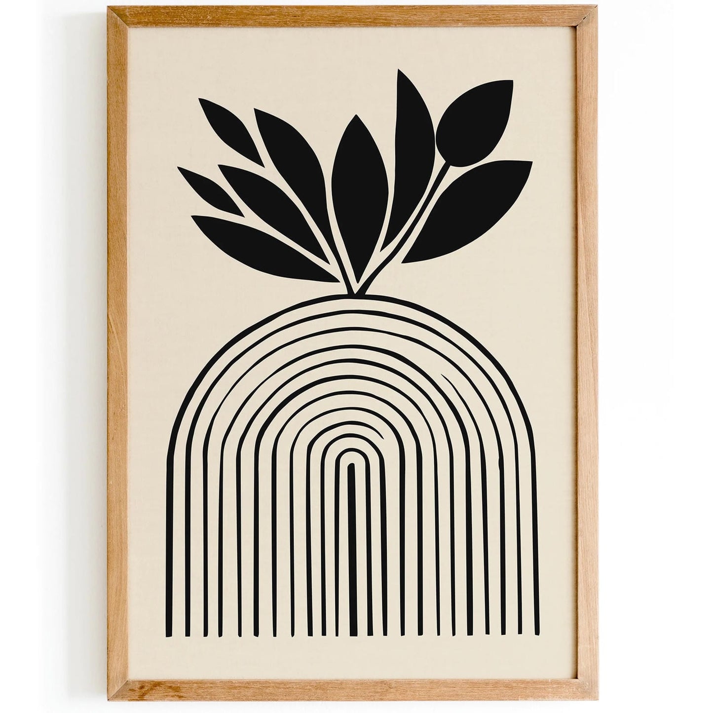 Modern Black Arches Art Print