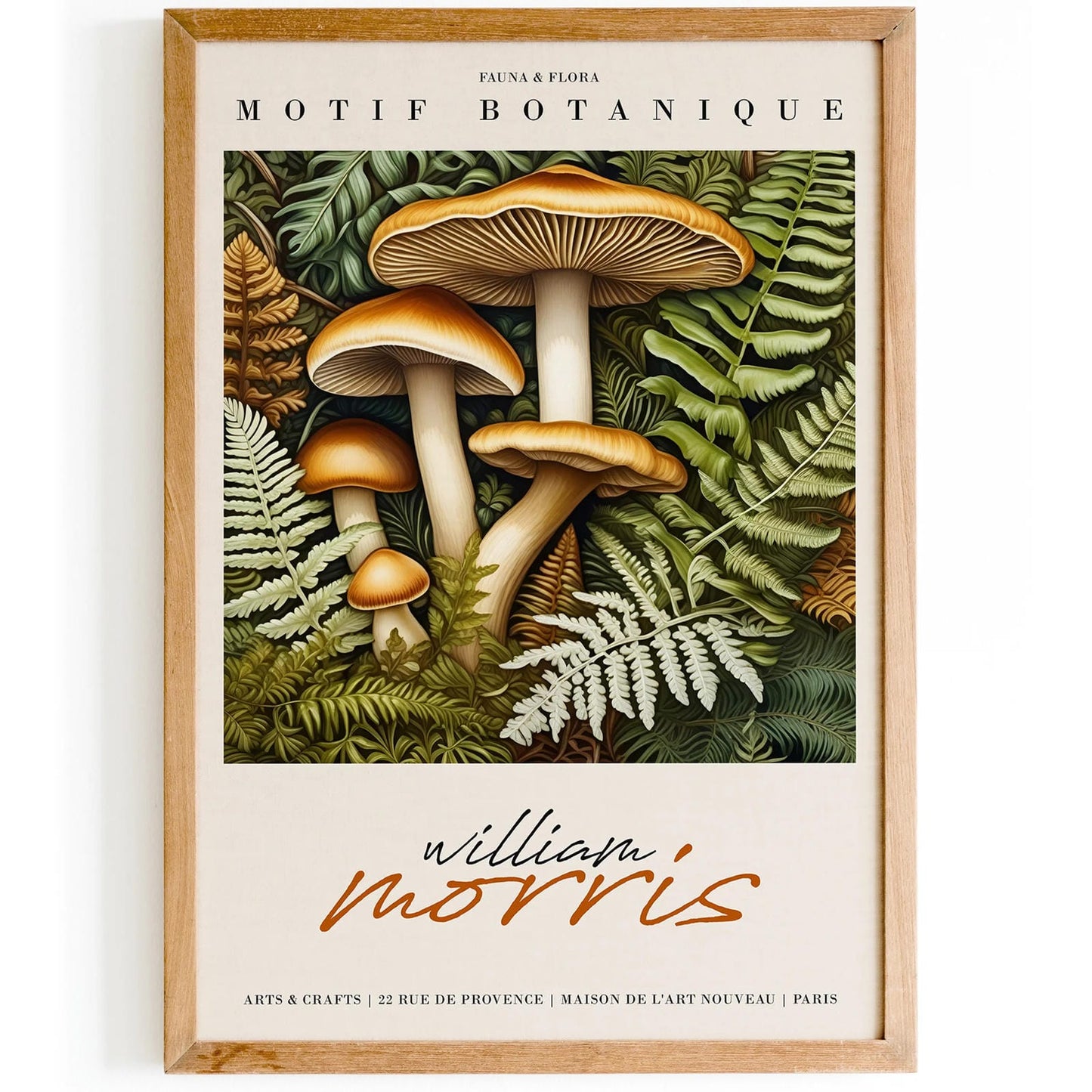 William Morris Mushroom Art Print 2024