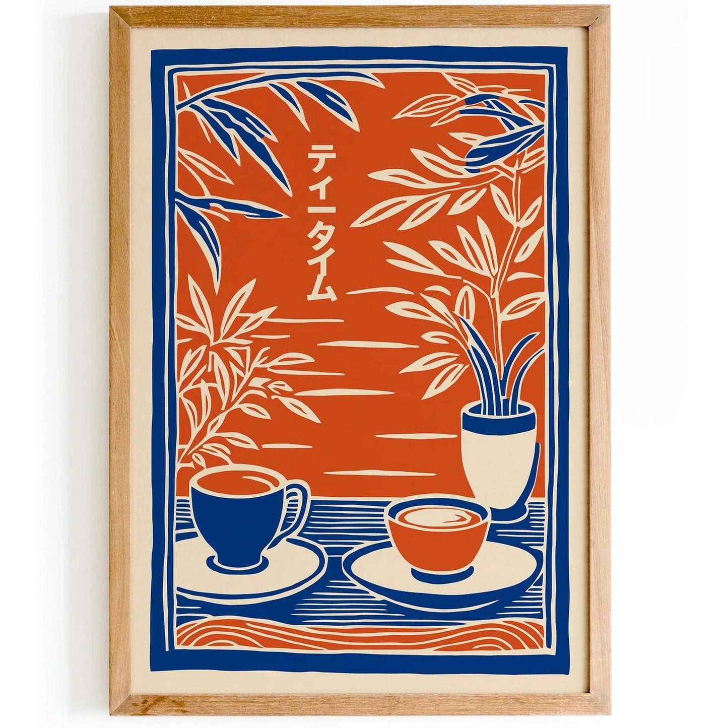 Tea Time Japanese Kitchen Wall Decor