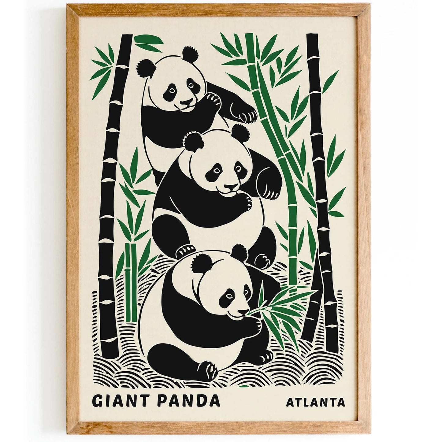 Giant Panda Atlanta Wall Art Print