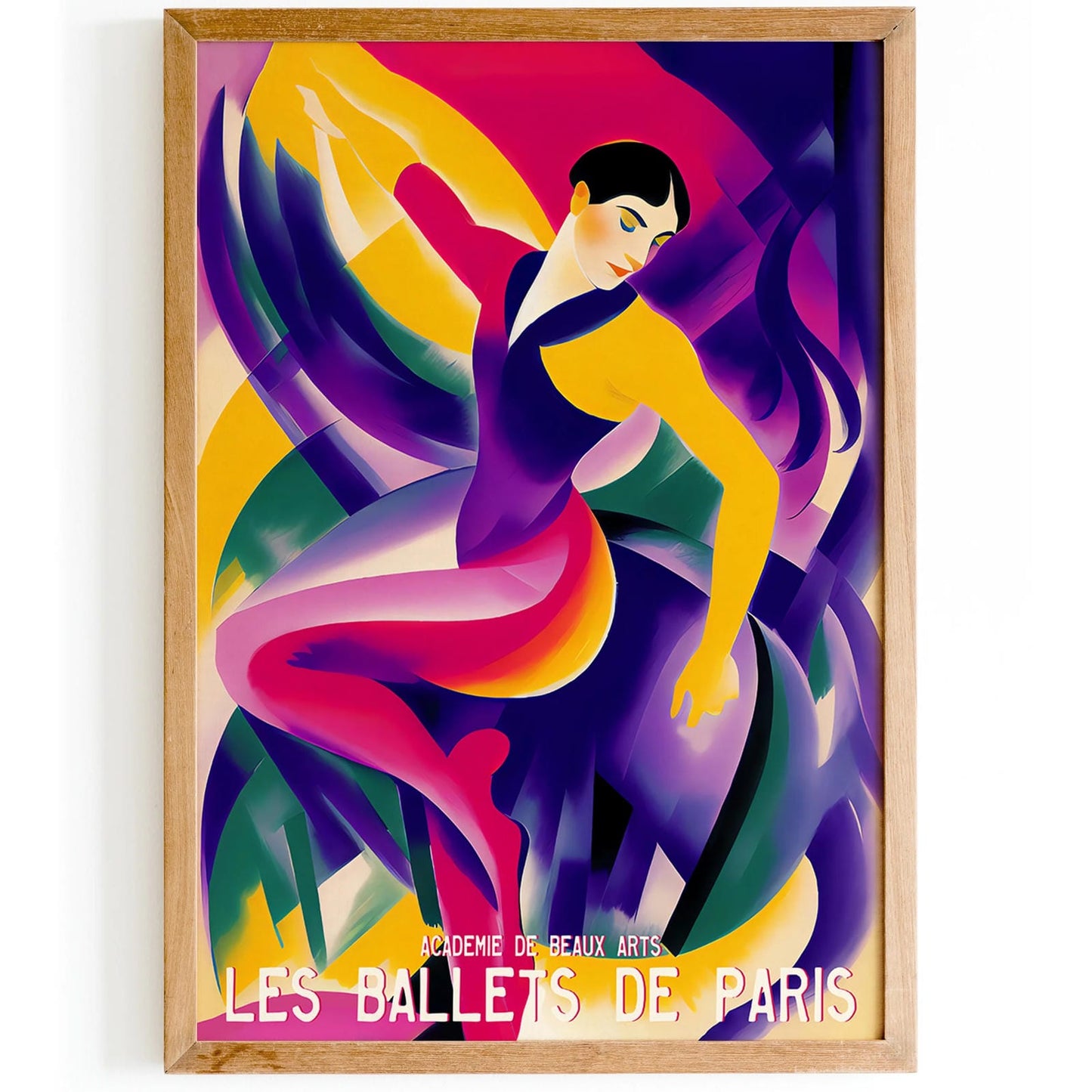 Colorful Paris Ballet Poster