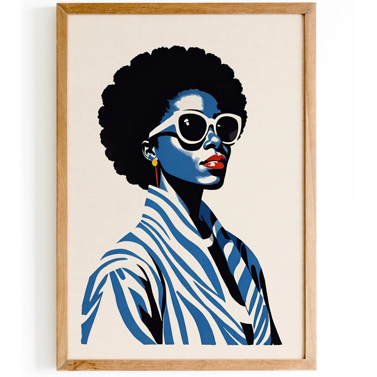 Afro Woman Fashion Wall Art Poster
