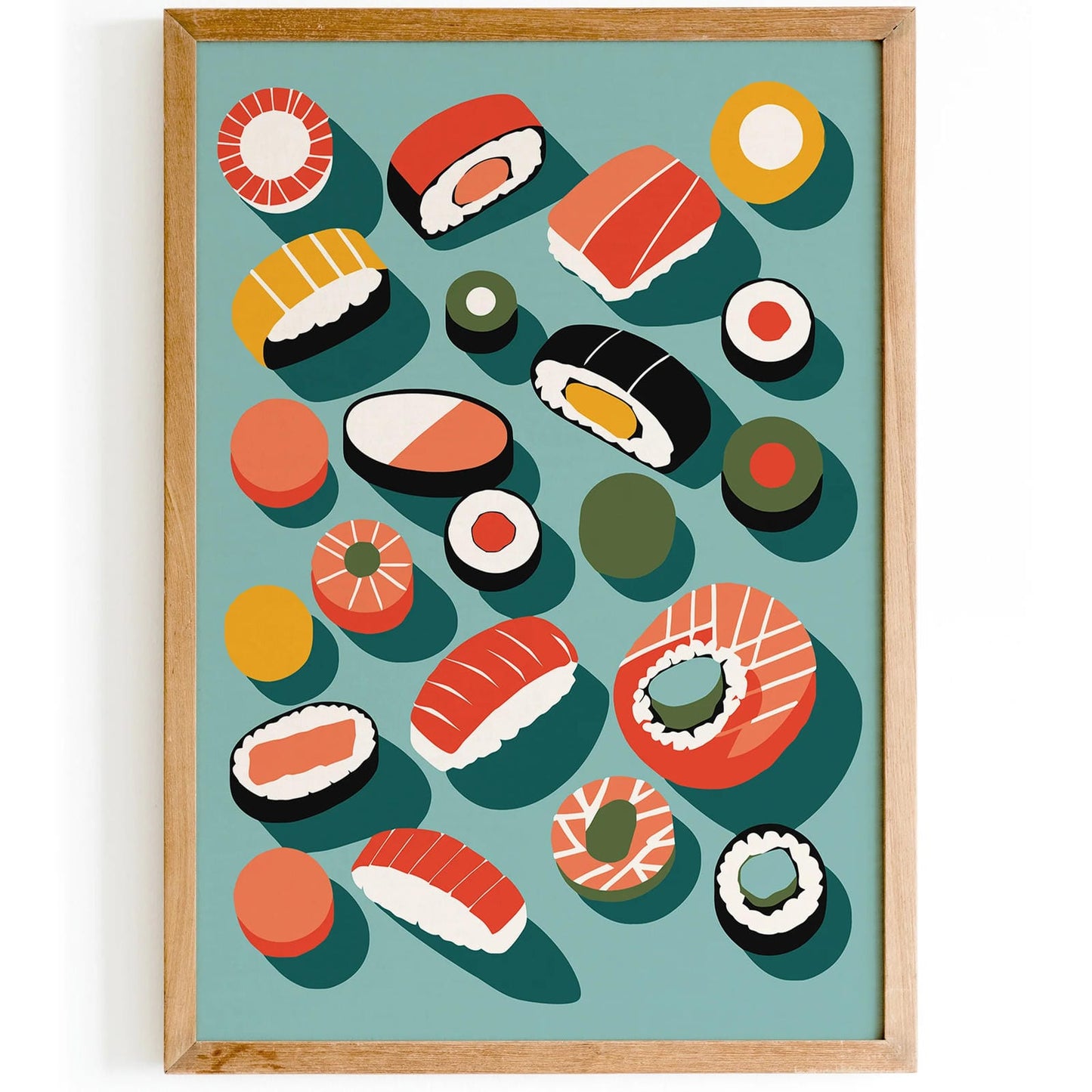 Colorful Sushi Kitchen Art Print
