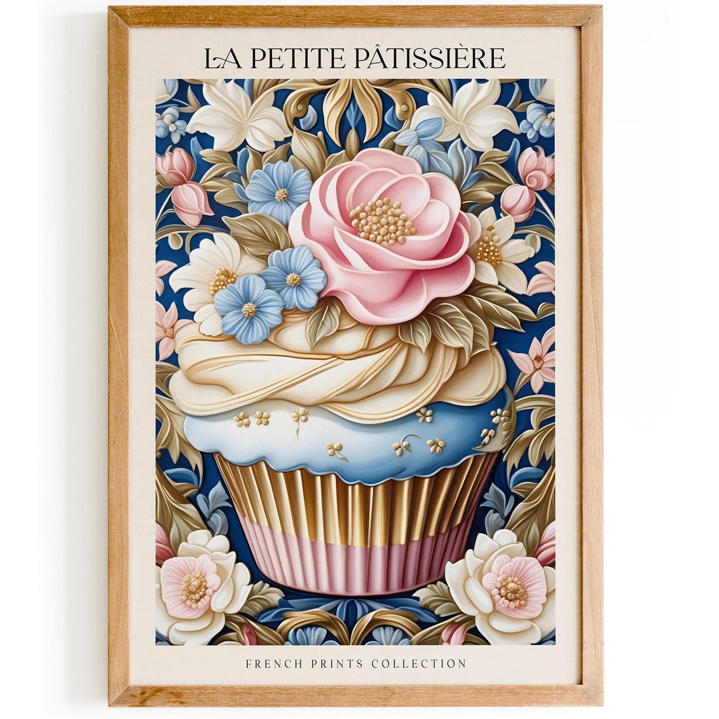 Elegant La Petite Pâtissière Artwork - Vintage Bakery Poster
