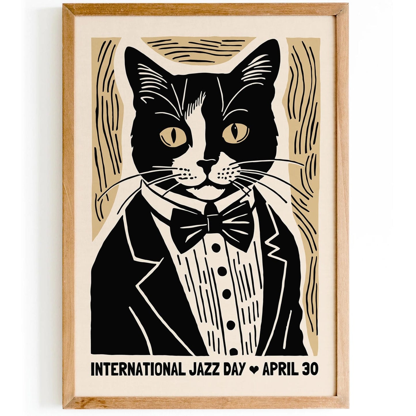 International Jazz Day Vintage Poster