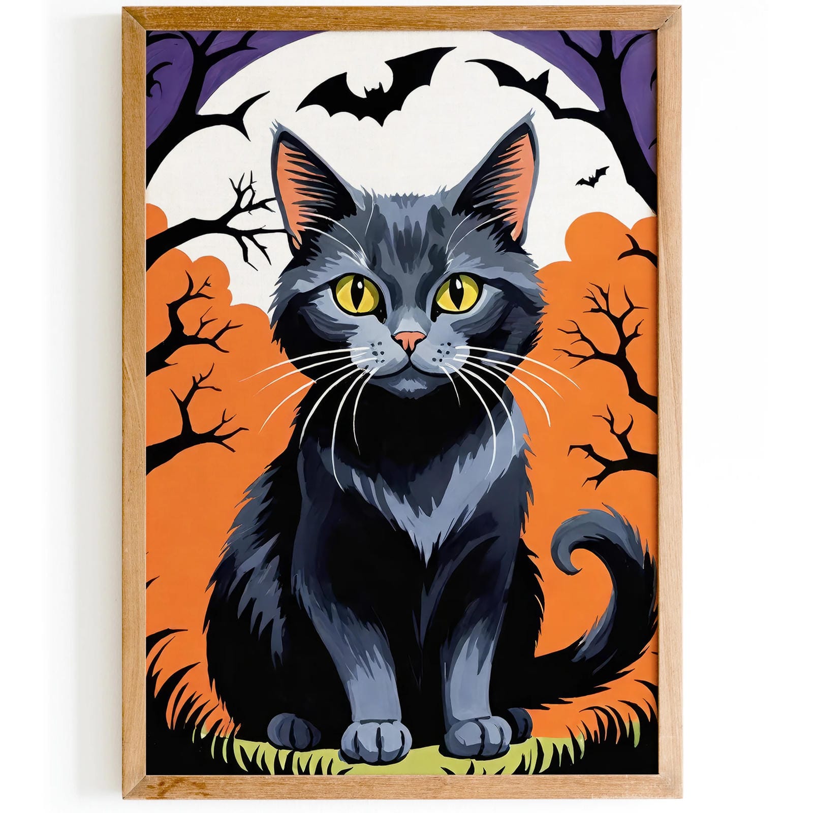 Black Cat Halloween Art Print 2024 – HypeSheriff Europe