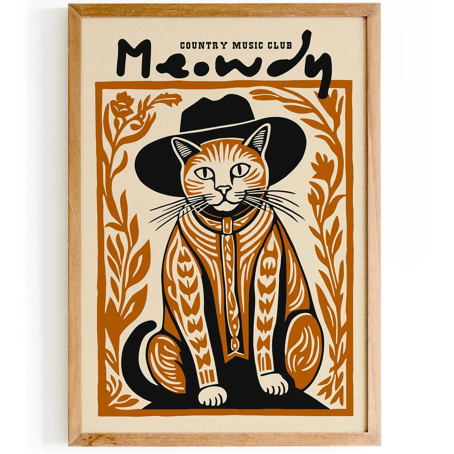 Meowdy Country Music Club Poster